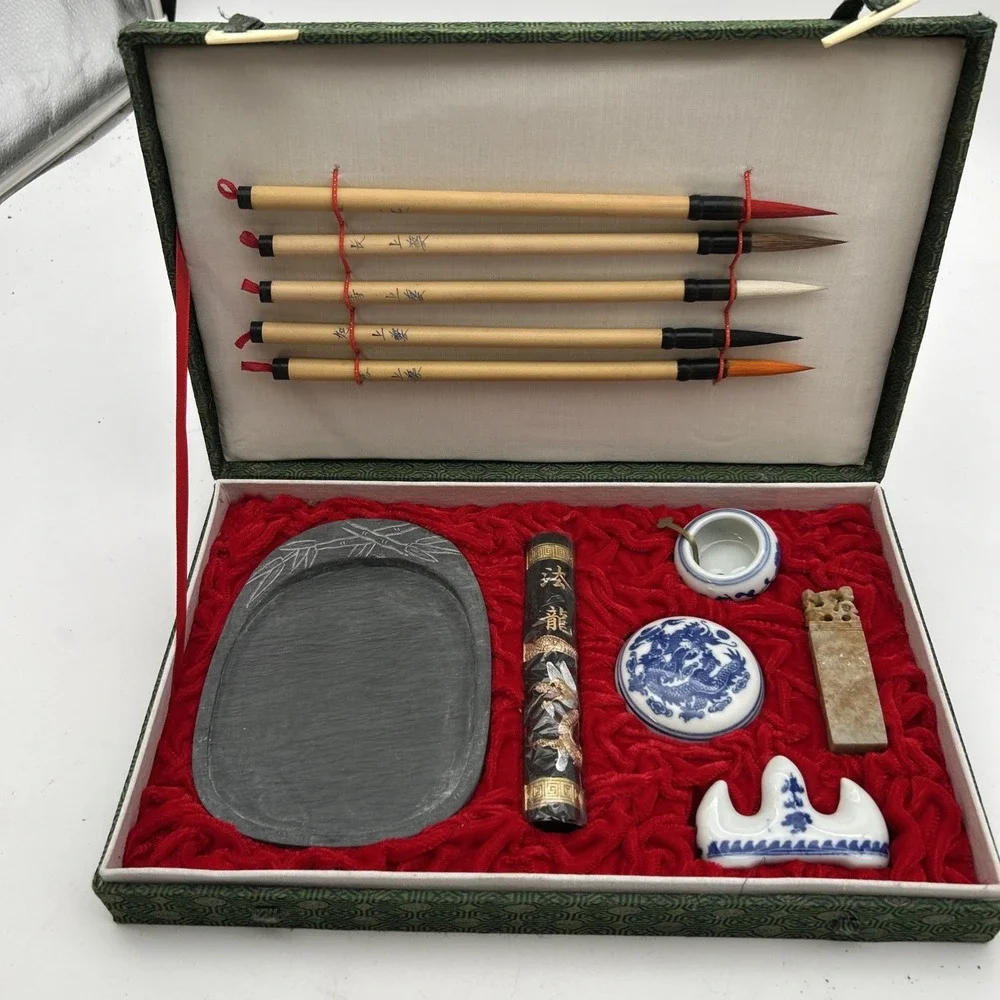 Vtg. Chinese Calligraphy & Name Stamp Set (CAROL) In Unused Excellent Condition